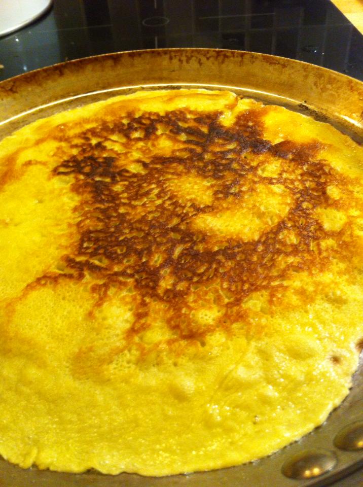 Saffron pancake